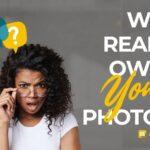 Image displaying confused woman about photo usage rights