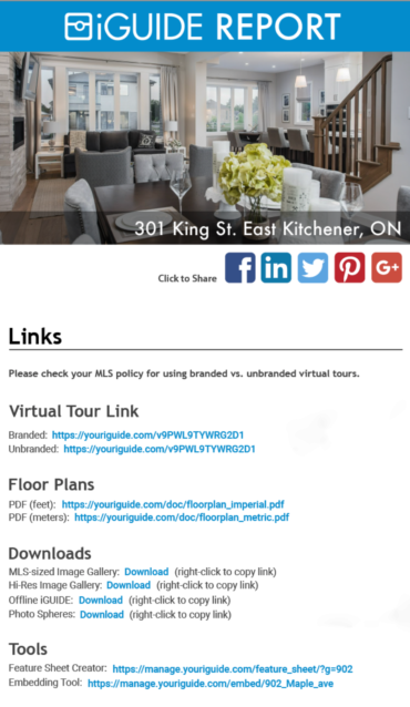 Image displaying iGUIDE Virtual Tours