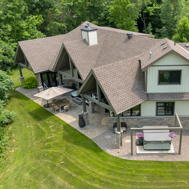 Drone photos of a local real estate listing with Real Estate Photography in Kingston, ON